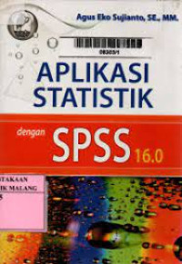 Image of Aplikasi statistik dengan SPPS 16.0