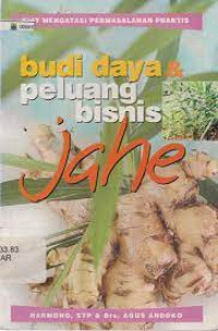 Image of Budi Daya Dan Peluang Usaha Bisnis Jahe : Kiat Mengatasi Permasalahan Praktis