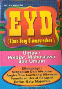 Image of Cerdas Berbahasa Indonesia : E.Y.D (Ejaan Yang Disempurnakan)